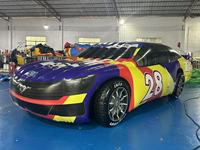 Modèle de voiture gonflable 4ml personnalisable en gros parfait pour la publicité et la course Wind Creek Event Center