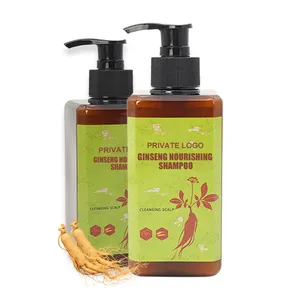 Factory Supply Private Label Ginseng Refreshing Cleaning Anti-Hair Loss Dandruff Shampoo For Unisex
