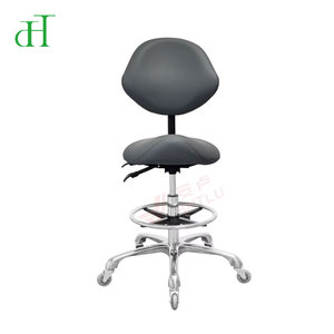 Taburete Ergonómico Ajustable para Salón con Respaldo, Silla Giratoria con Ruedas para Peluquería - Product Image 3
