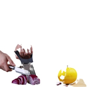 Utensili da Cucina: Supporto per Affettare Cipolle, Taglierina per Cipolle Grandi, Affettatrice per Limoni, Strumenti Ausiliari per Affettare Carne, Patate, Uova, Pomodori - Product Image 2