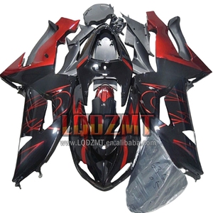Cuerpo de inyección para <span class=keywords><strong>KAWASAKI</strong></span> NINJA <span class=keywords><strong>ZX</strong></span> <span class=keywords><strong>10</strong></span> <span class=keywords><strong>R</strong></span> 10R 1000 CC ZX10R 06 07 51LQ.6 ZX1000 2017 2006 <span class=keywords><strong>2007</strong></span> Rojo Negro OEM Kit de carenado - Product Image 1