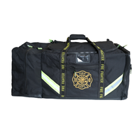 Sac de transport d'équipement de pompier ANBEN FIRE Deluxe, rouge, en nylon, capacité 80 kg, 140 L