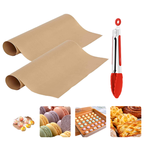 Tapis de cuisson antiadhésifs écologiques en plastique, résistants au four et au lave-vaisselle, lot de 2, pour la pâtisserie – Approvisionnement direct usine à prix abordable - Product Image 1