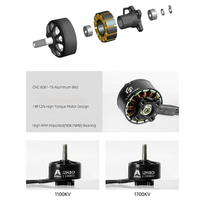 Moteur BLDC haute efficacité Flashhobby A2810 1100KV 3-6S 12N14P pour avion RC, drone FPV, hélice de 7-8 pouces, bateau RC, bras robotique