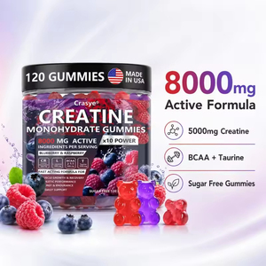 Gel de Creatina Monohidrato de Marca Privada OEM, 8000 mg, BCAA y <span class=keywords><strong>Taurina</strong></span>, Recuperación de Alta Intensidad, Sin Azúcar - Product Image 2
