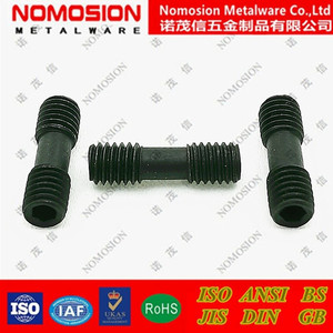 Mcs <b>Double</b> <b>End</b> <b>Screw</b> M5 M6 20 25 30 Left Right Hand Thread Black Carbon Steel Fully Threaded For General Industry - Product Image 4