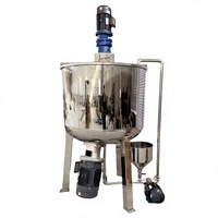 Machine à fabriquer du détergent liquide DZJX avec agitateur et moteur mélangeur, capacité de 100 L, multi-tension (110V/220V/380V)