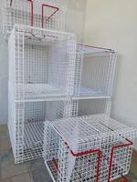 Cage à chat de taille moyenne de haute qualité en gros, cage d'injection pour chat, cage anti-morsure et anti-compression pour animaux de compagnie
