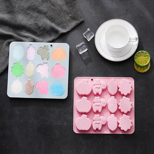 12 cavités écureuil chêne fruits feuilles citrouille <span class=keywords><strong>automne</strong></span> récolte thème Silicone moule cuisson chocolat gâteau moules sans BPA - Product Image 5