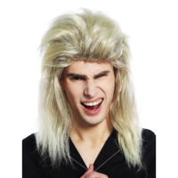 Perruques synthétiques Garth Algar de Wayne's World des années 90 avec lunettes pour les fêtes