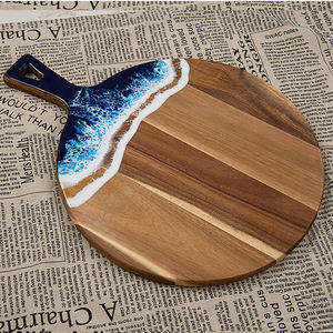 Tagliere di alta qualità da cucina tagliere in legno tagliere in resina epossidica salumi di acacia - Product Image 2