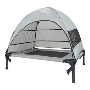 Benutzer definierte Four Seasons Outdoor Erhöhtes Haustier bett Atmungsaktiver Sonnenschutz mit wasserdichtem Baldachin Umwelt freundlicher Druck für Hunde <span class=keywords><strong>camping</strong></span> - Product Image 1