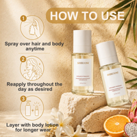 Semprotan Rambut dan Tubuh OEM Orange Oil Dragon Fruit Biotin Relaxed Spirits dengan Satu Semprotan Menyegarkan Rambut dan Tubuh, Tahan Lama