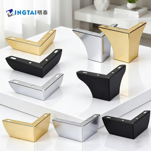 Pieds de canapé modernes en fer noir pour chambre, appartement, salon, salle à manger/cuisine, H80mm, prix d'usine, pièces de mobilier en gros - Product Image 1
