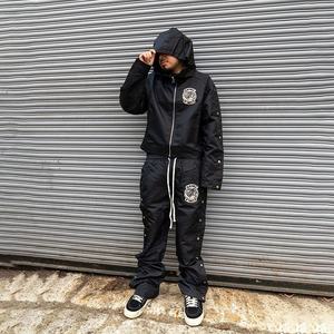 بدلة رياضية للرجال مخصصة بالإضافة إلى طقم ملابس رياضية فضفاض بسحاب - Product Image 4