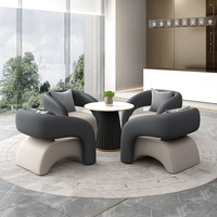 Ensemble de salon modulaire de qualité commerciale, table, revêtement en cuir synthétique ignifuge, panneaux insonorisés pour hall d'hôtel, chambre à coucher