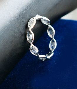 Anillo Marquise de Plata de Ley 925 con Rutilo Negro Vena de Medianoche 2026, de Gran Venta, para Mujer, Usado por Exportadores - Product Image 2