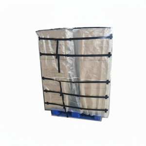 Embalaje Bolsa de polvo Cubierta de paleta recubierta barata Patrón no tejido Bolsa de cubierta de paleta para carga y contenedor Bolsa de polvo con cordón - Product Image 1