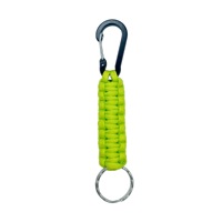 Porte-clés en paracorde tressé avec mousqueton en aluminium pour le camping en plein air, la randonnée, l'équipement de survie EDC