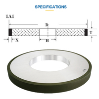 Disque abrasif diamanté à liaison résineuse 1A1 # Carbure de tungstène super dur 80-400 grains pour revêtement de forets PDC et réparation par coulage pour le perçage de trous