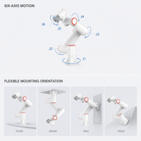 Robot Colaborativo de 5 kg, Alcance de 922 mm, Repetibilidad de ±0.02 mm, Cobot de 6 Ejes para Soldadura, Ensamblaje, Recogida y Colocación, y Automatización CNC
