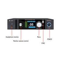 Pour Panvotech WIEM-800 système de moniteur intra-auriculaire sans fil UHF stéréo IEM pour la surveillance professionnelle personnelle des performances de scène