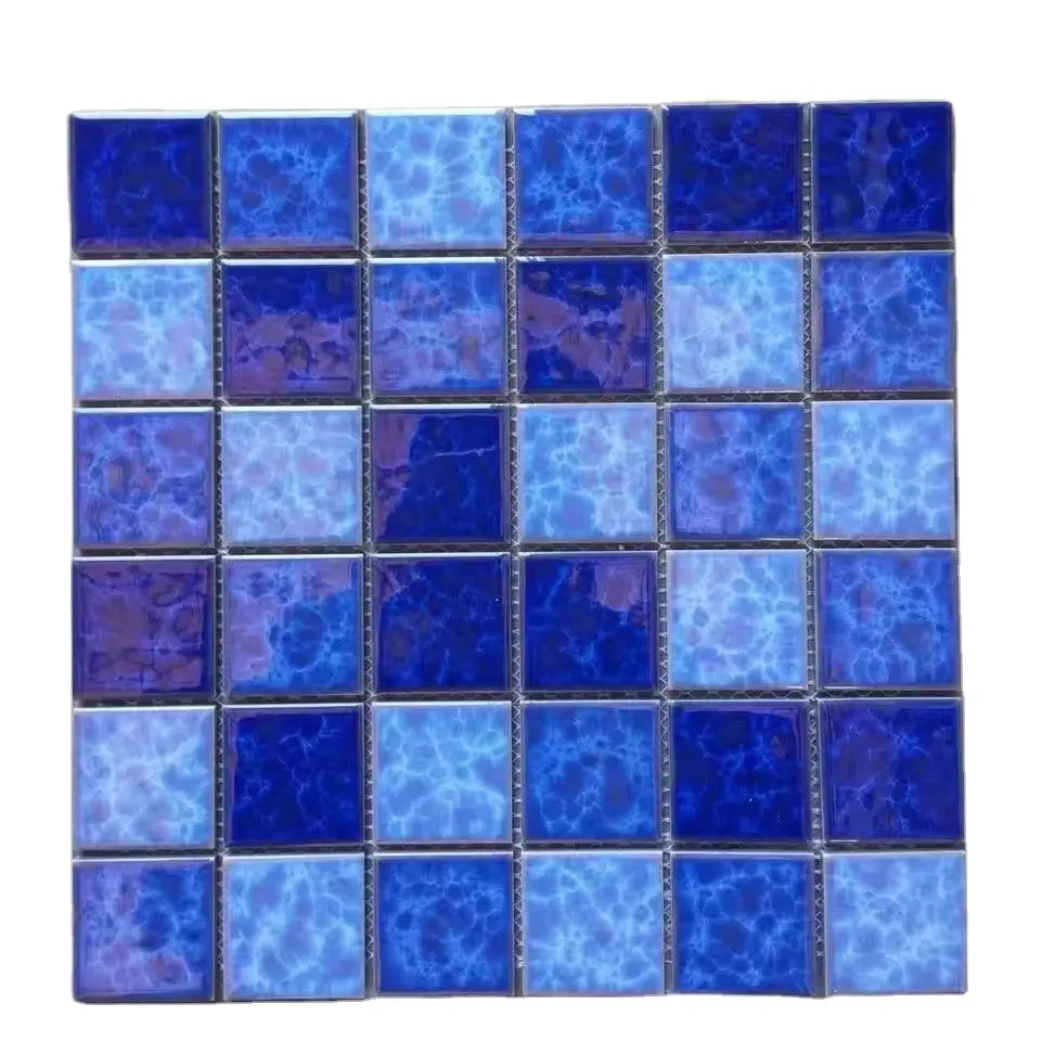 Azulejo de cerámica azul del mosaico de la porcelana de la piscina del nuevo diseño para la piscina