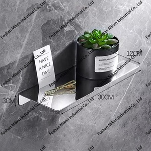 Estante Flotante de Pared Negro Mate, Estante de Almacenamiento de Baño de Acero Inoxidable 304, Estante de Ducha, Estante Esquinero - Product Image 6