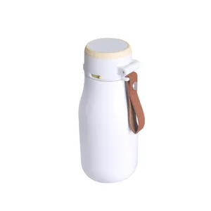 새로운 디자인 BPA 무료 스테인레스 스틸 어린이 물병 플립 뚜껑 이중 벽 절연 직접 음주 야외 투어