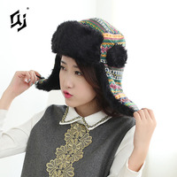 Gorro Ushanka Personalizado QJ OEM con Logotipo, Gorro Táctico Cortavientos con Orejeras para Caza y Pesca, Gorro de Invierno Tejido Cortavientos para Esquí