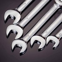 Jeu de clés à cliquet flexibles 12 pièces 8-19 mm – Clé combinée à cliquet à tête flexible métrique