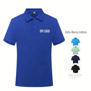 T-shirts en coton peigné personnalisés pour hommes, impression de logo, polos oversize pour hommes - Product Image 5