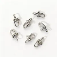 Vente en gros usine – Fermoirs en forme de fer à cheval ovale en argent sterling 925 plaqué or 18 carats pour la fabrication de colliers et bracelets DIY