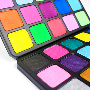 Nuevo Kit Profesional de Maquillaje de Arcoíris Activado por Agua Easy Go con Estarcidos, Pinceles y Paleta para Rostro y Cuerpo - Product Image 2