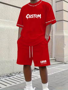 <span class=keywords><strong>Completo</strong></span> Sportivo Personalizzato da <span class=keywords><strong>Uomo</strong></span>: T-Shirt a Maniche Corte <span class=keywords><strong>e</strong></span> <span class=keywords><strong>Pantaloncini</strong></span> con Sublimazione, Set Sportivo con T-Shirt Girocollo <span class=keywords><strong>e</strong></span> <span class=keywords><strong>Pantaloncini</strong></span> Casual con Coulisse - Product Image 4