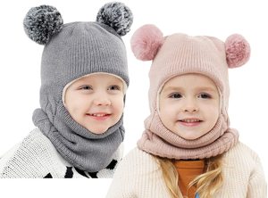 Bonnets de <span class=keywords><strong>ski</strong></span> d'hiver pour enfants avec écharpe et <span class=keywords><strong>masque</strong></span> pour couvrir le visage. - Product Image 6