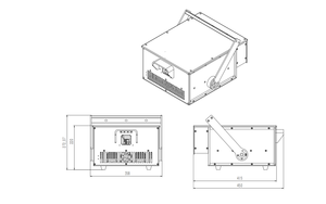 W-RGB15W 15 Wát Ngoài Trời Laser chiếu ánh sáng hiển thị hệ thống đầy đủ màu sắc hoạt hình RGB Laser - Product Image 4