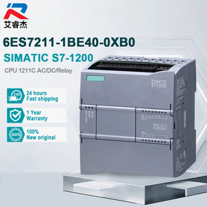 Module PLC Siemens d'origine neuf SIMATIC S7-1200 6ES7211-1BE40-0XB0, CPU compacte 1211C AC/DC/relais, contrôleur programmable PLC - Product Image 1