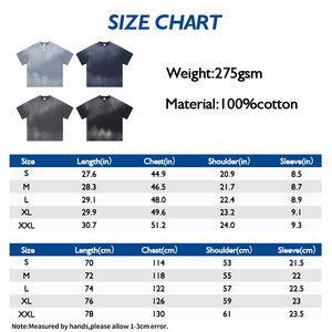 Unisex logotipo personalizado moda suelta lavado ácido 100% algodón Casual transpirable cuello redondo de gran tamaño Vintage camisetas - Product Image 4