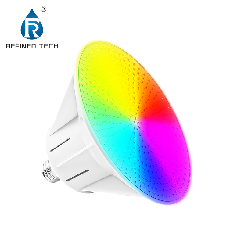 Refined IP68 Landscape Led Pool Light Bulb Par56 E26 E27 Cool White Stainless Steel 18W