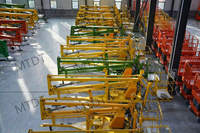Plateforme élévatrice à ciseaux tractable électrique hydraulique pour la construction et l'entreposage