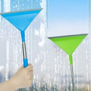 <b>Squeegee</b> For Window Cleaning With Retractable Handle TPR Material Car And Household Use Grass Green Sky Blue Rose Pink White - Product Image 1
