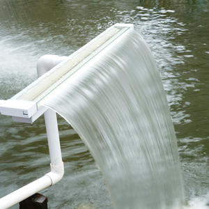 Jardín piscina acrílico Led colorido piscina <span class=keywords><strong>cascada</strong></span> hoja vertedero pared agua descenso con Control remoto - Product Image 1