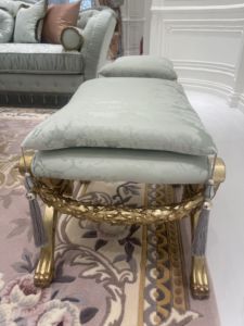 Tabouret de loisirs confortable et respirant en tissu de luxe de haute qualité, adapté à un usage familial ou en appartement - Product Image 6