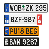 Plaque d'immatriculation de voiture intelligente RFID en aluminium américaine avec puces intégrées pour l'identification et le suivi des véhicules