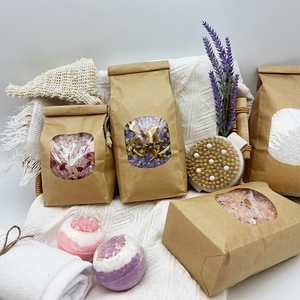 <span class=keywords><strong>Sel</strong></span> de Bain Naturel à l'Huile Essentielle de Lavande et aux Pétales, Aromathérapie, 100g, Relaxation, Régénération de la Peau, Marque Privée - Product Image 5