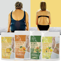Jus Minceur Yefra Saveur Kiwi Brûle-Graisse Rapide Contrôle de la Faim Perte de Poids Orange Ananas Citron Fruits Poudre de Jus Minceur