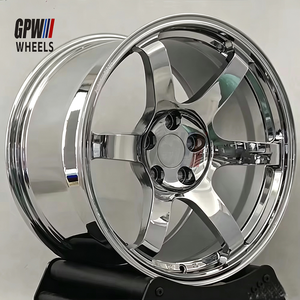 Cerchi GPW Forgiati Cromati Personalizzati <span class=keywords><strong>18</strong></span> 19 Pollici 5x114.3 5x120 per Supra Nissan GTR WRX STI BMW G80 M3 G82 M4 G87 M2 Tesla Model 3 - Product Image 1