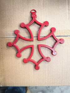 Plaque murale décorative en fonte de différentes tailles, France Occitanie, <span class=keywords><strong>Croix</strong></span> Rouge, Décoration régionale, 15 cm - Product Image 4
