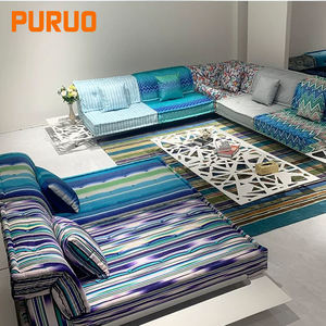 Ensemble de canapé modulable PURUO vert à profil de salon d'inspiration personnalisée canapé divano meubles en tissu roche <span class=keywords><strong>bobois</strong></span> mah jong canapé - Product Image 3